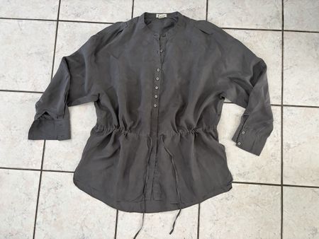 Hessnatur Seiden Bluse Gr. 40/42 100% Seide