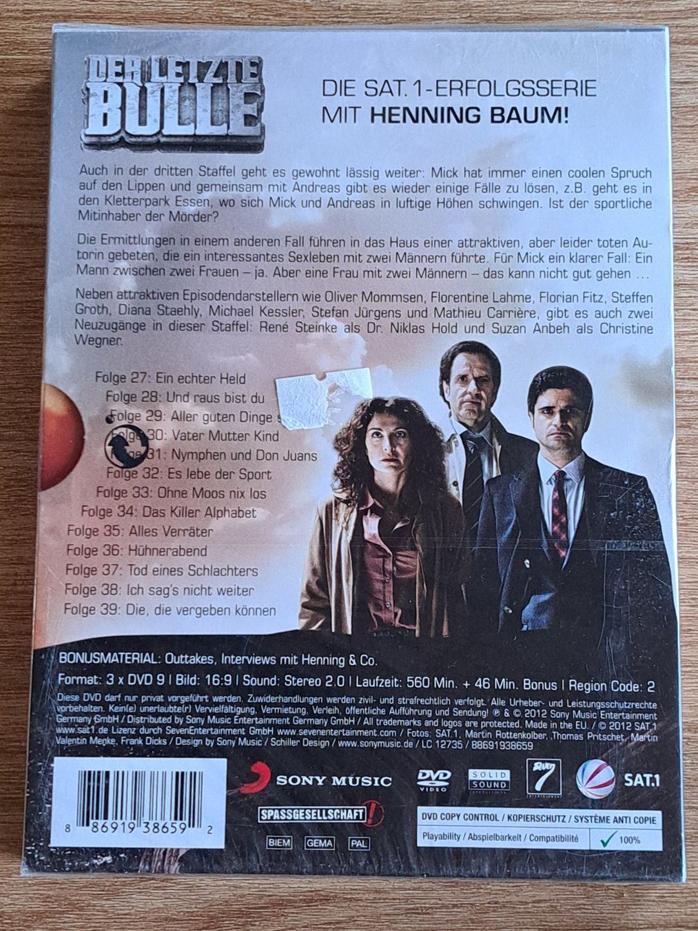 Tutti i DVDs: DER LETZTE BULLE,  Staffel 3, Boxset mit 3 DVDs – Nuovo e nell'imballaggio originale da Unterseen venduto da Kanica 1