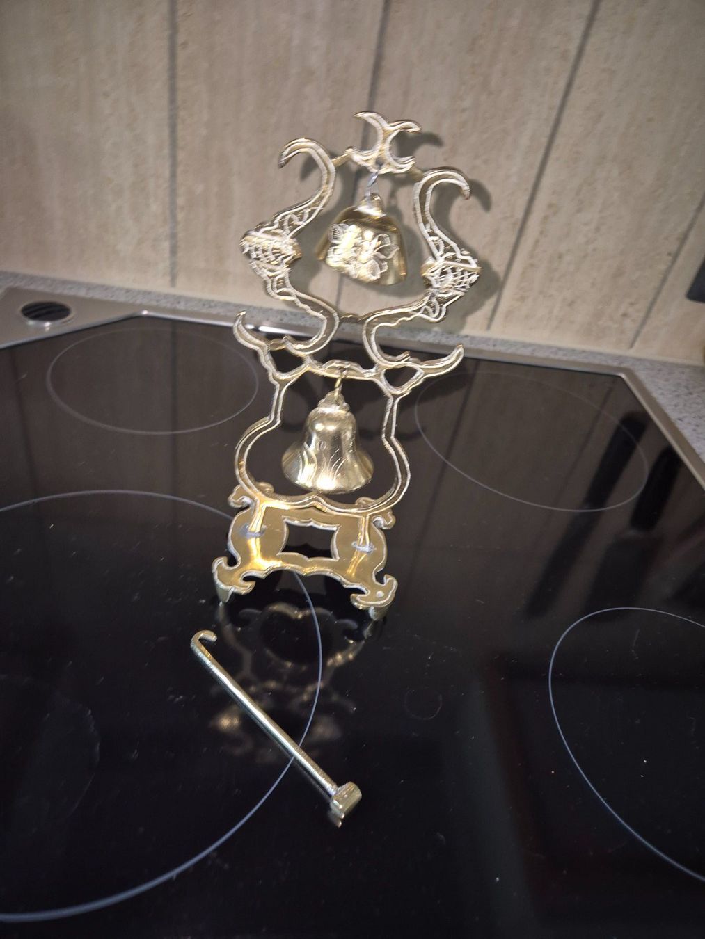 Campanacci mucche: Messing Klingelstaender mit 2 Glocken, vintage, antik – Usato da Chur venduto da polly07
