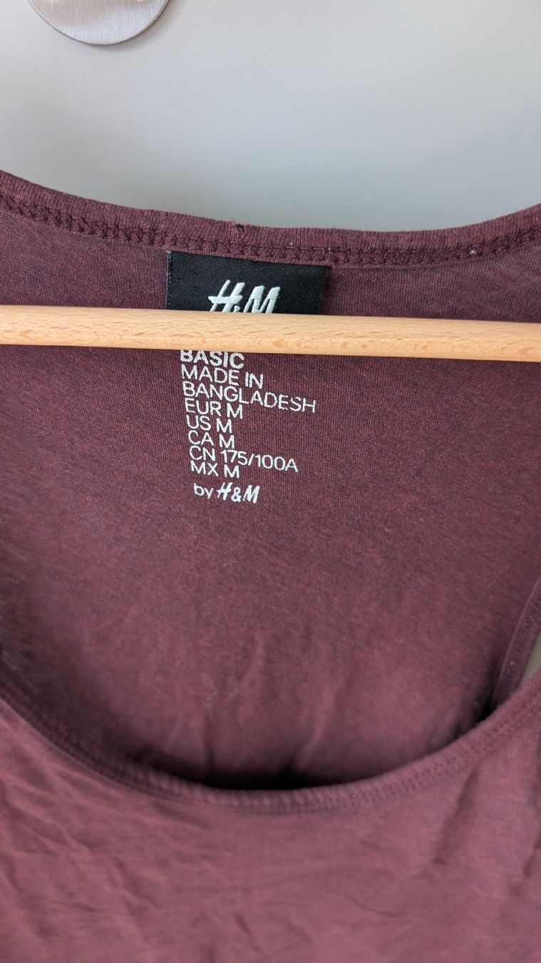 T-shirt: H&M Basic Tank Top/Trägershirt, Grösse M – Usato da Zürich venduto da Andres_Schmutz 1