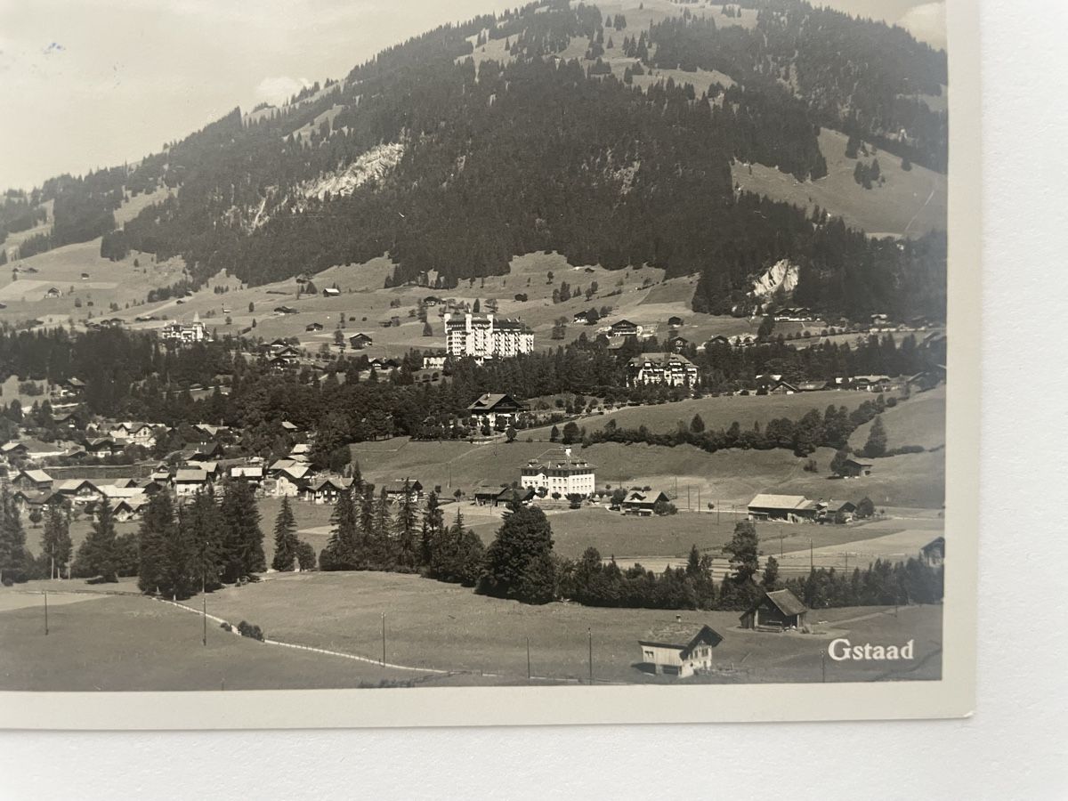 Ansichtskarten: Alte Ansichtskarte Militärpost Gstaad – Gebraucht aus Meierskappel von Hala03 2