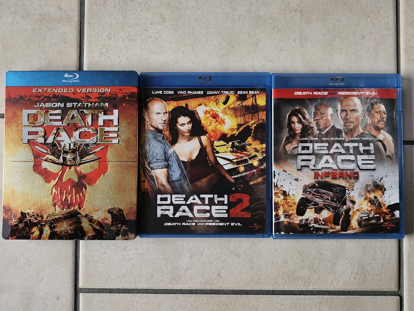 Tutti i DVDs: Death Race  -  Teil 1 - 3  /  Bluray – Usato da Schneisingen venduto da backstore24
