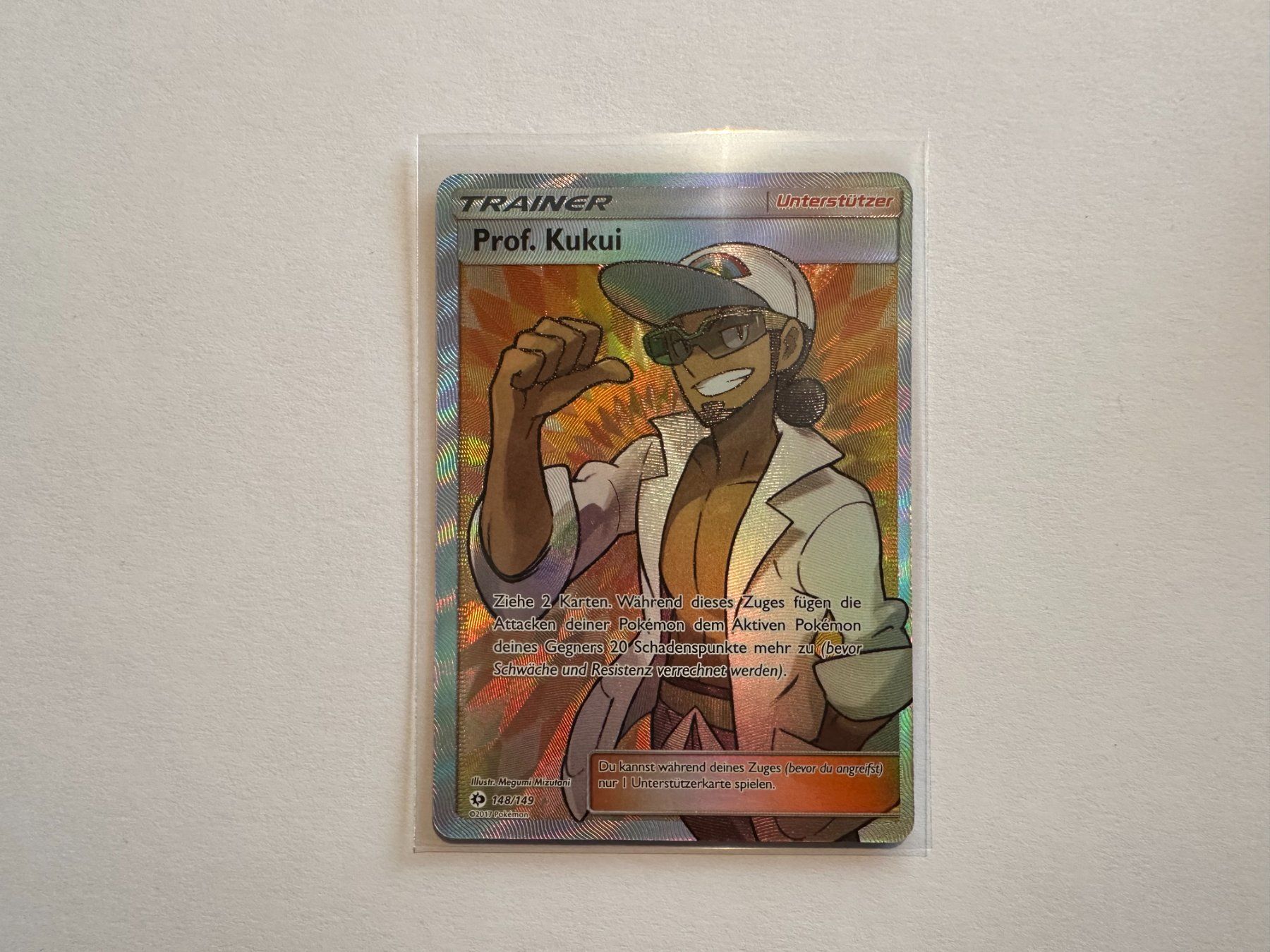 Pokémon Carte collezionabili: Prof Kukui Sonne & Mond Base S&M Trainer Fullart DE – Usato da Hagendorn venduto da Pokecollectorch