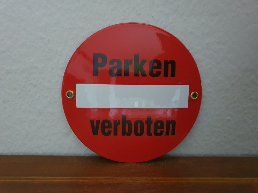 AUA SIGNALETIQUE Parkschild 'Parken Verboten' – Aluminium Oder Vinyl, Französische Qualität, Für Innen & Außen