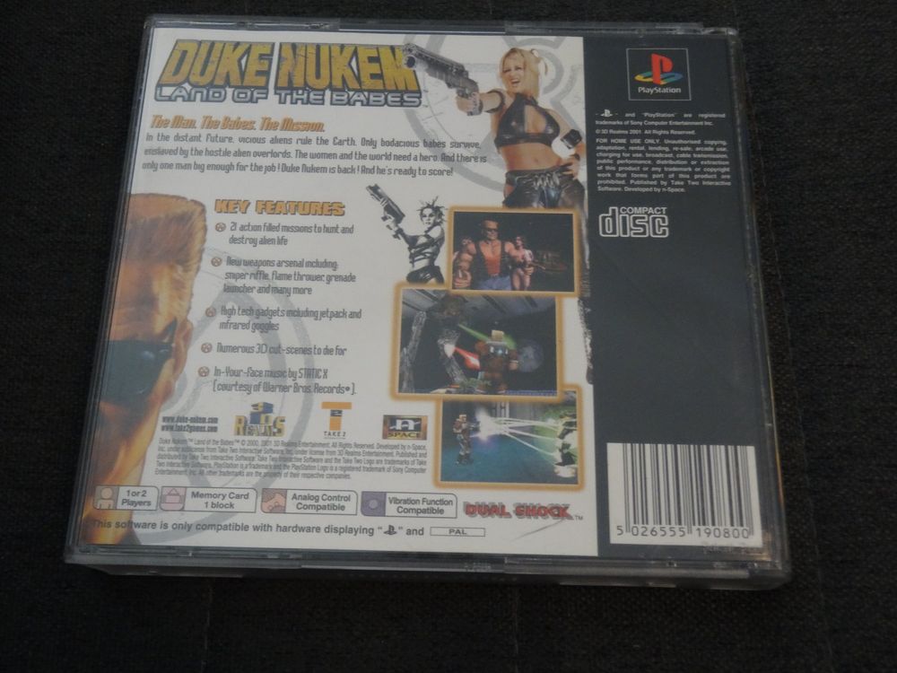 Duke nukem land of the babes - PSX - Jeu Occasion Pas Cher