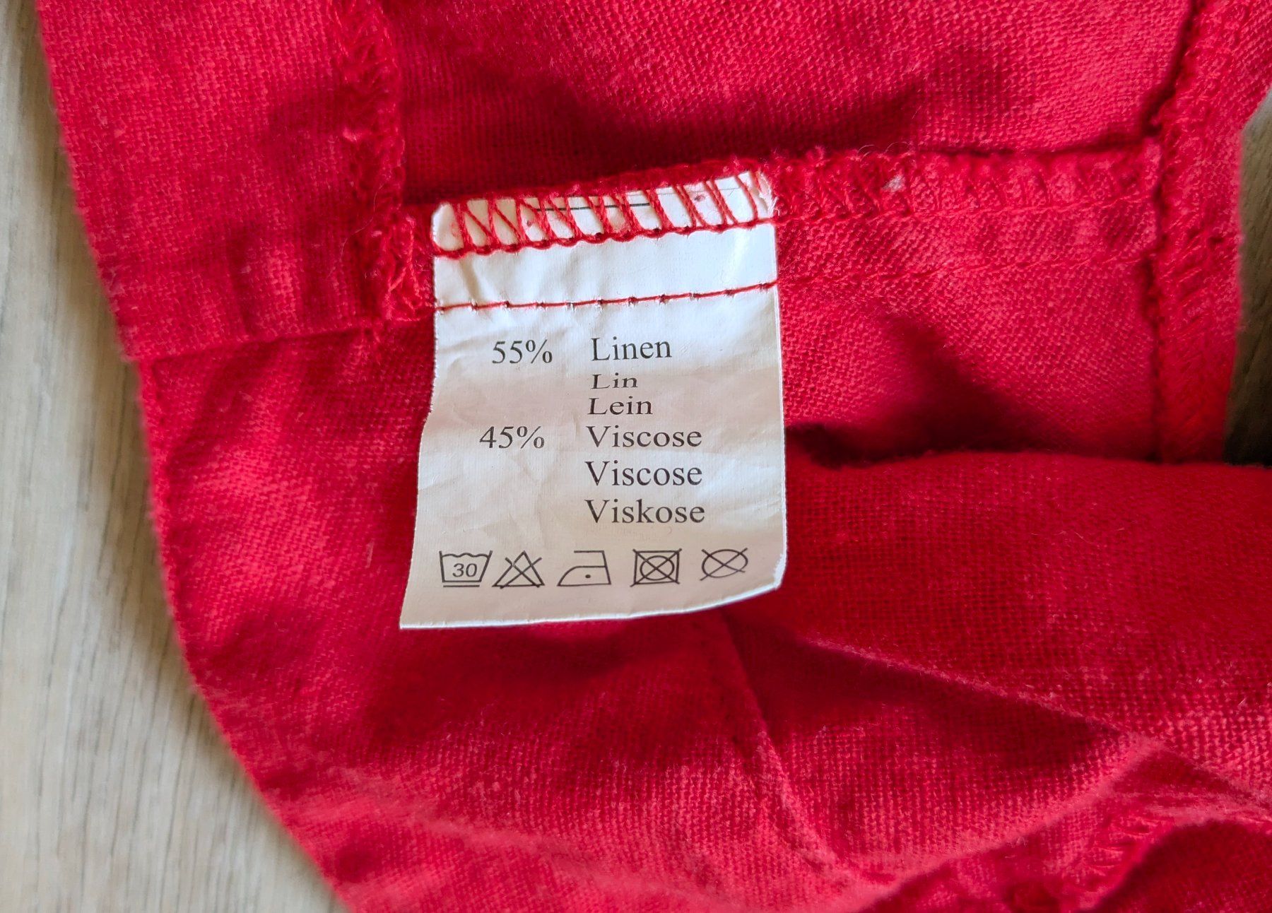 Bolero: Boléro rouge Lin Viscose S – Usato da Orsieres venduto da IndianaJones50a 3