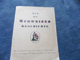 Schweizer-Geschichte,7 Lithos,F.Bovard,Armee,Murten,Sempach