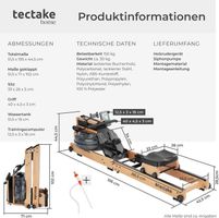 Rudergerät Tectake Holz Gebraucht