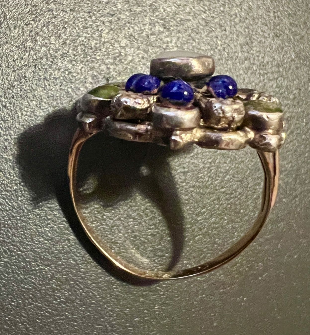 Anelli: Gold-/Silber-Ring mit Farbsteinen – Usato da Chur venduto da Penting1935 7