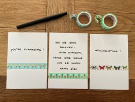 Gratis Versand - 3er-Set Grusskarten A6