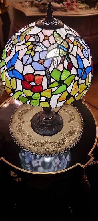 Lampade: Echtglas Lampe, Sommertraum – Nuovo (secondo la descrizione) da Kaufdorf venduto da Nati-Nati 1