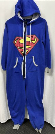 Superman Jumpsuit Pijama Strampler / Kostüm Gr. S / M