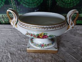 Vintage Blumenschale, Porzellan, Golddekor, Top Zustand!