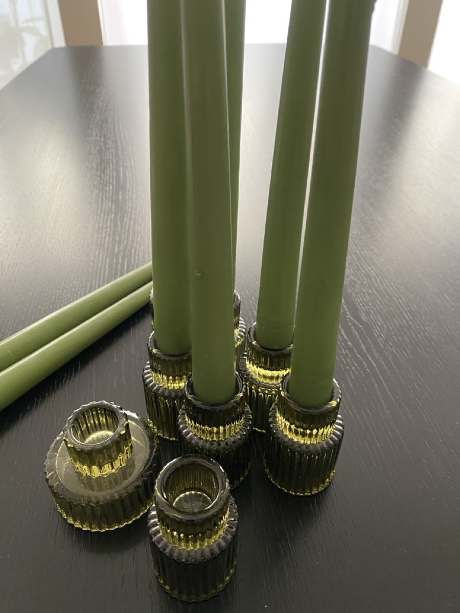 Portacandele: Kerzenständer aus Glas  – Nuovo (secondo la descrizione) da Basel venduto da Oleander40