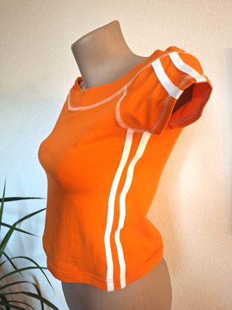 Top orange – DJ DRIVER – coton - Taille S