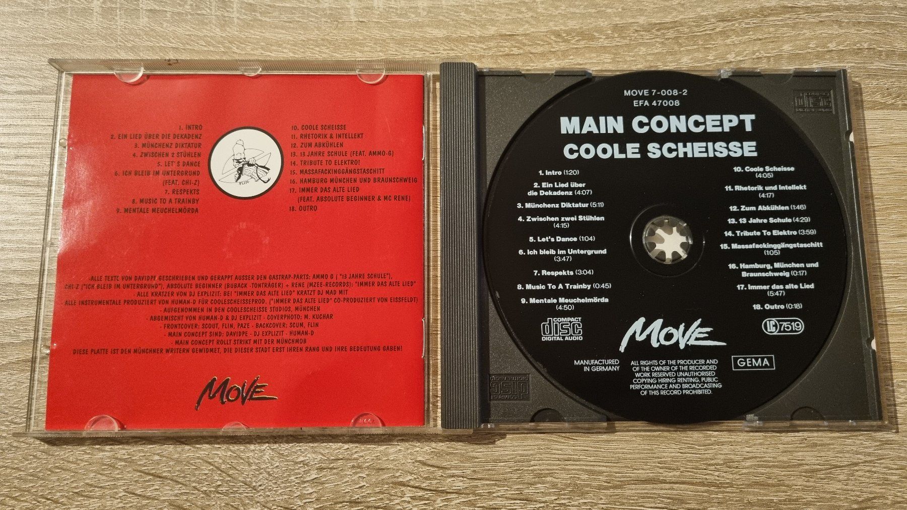 CD: Main Concept - Coole Scheisse – Usato da Hagenbuch ZH venduto da lecterr55 1