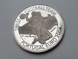 🇱🇷🇨🇭 Liberia $5 2004 Schweizer Fussballteam KM#1596