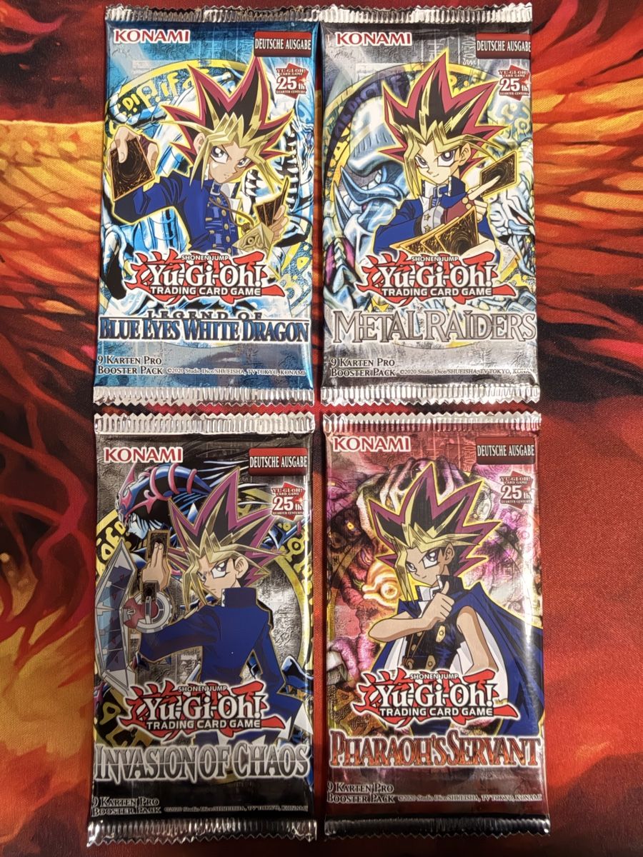 Yugioh Sammelbilder & Trading cards: Yu-Gi-Oh! 4x Booster Pack / 25th Anniversary Edition – Neu und originalverpackt aus St. Margrethen SG von Burim.