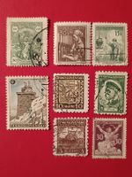 8 Antike Tschechoslowakei Briefmarken, guter Zustand