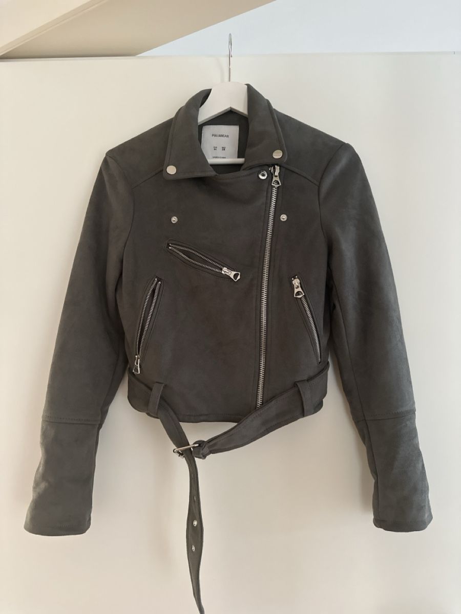 Pull&Bear Jacken: Pull&Bear Wildlederjacke, Grau, Gr. M - Top Zustand! – Neu (gemäss Beschreibung) aus Luzern von val_z5jn 1