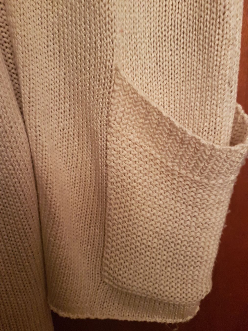 Giacche: Hellbeige Strick-Jacke mit 1/2 Ärmeln – Usato da Oberengstringen venduto da Sheera7 2