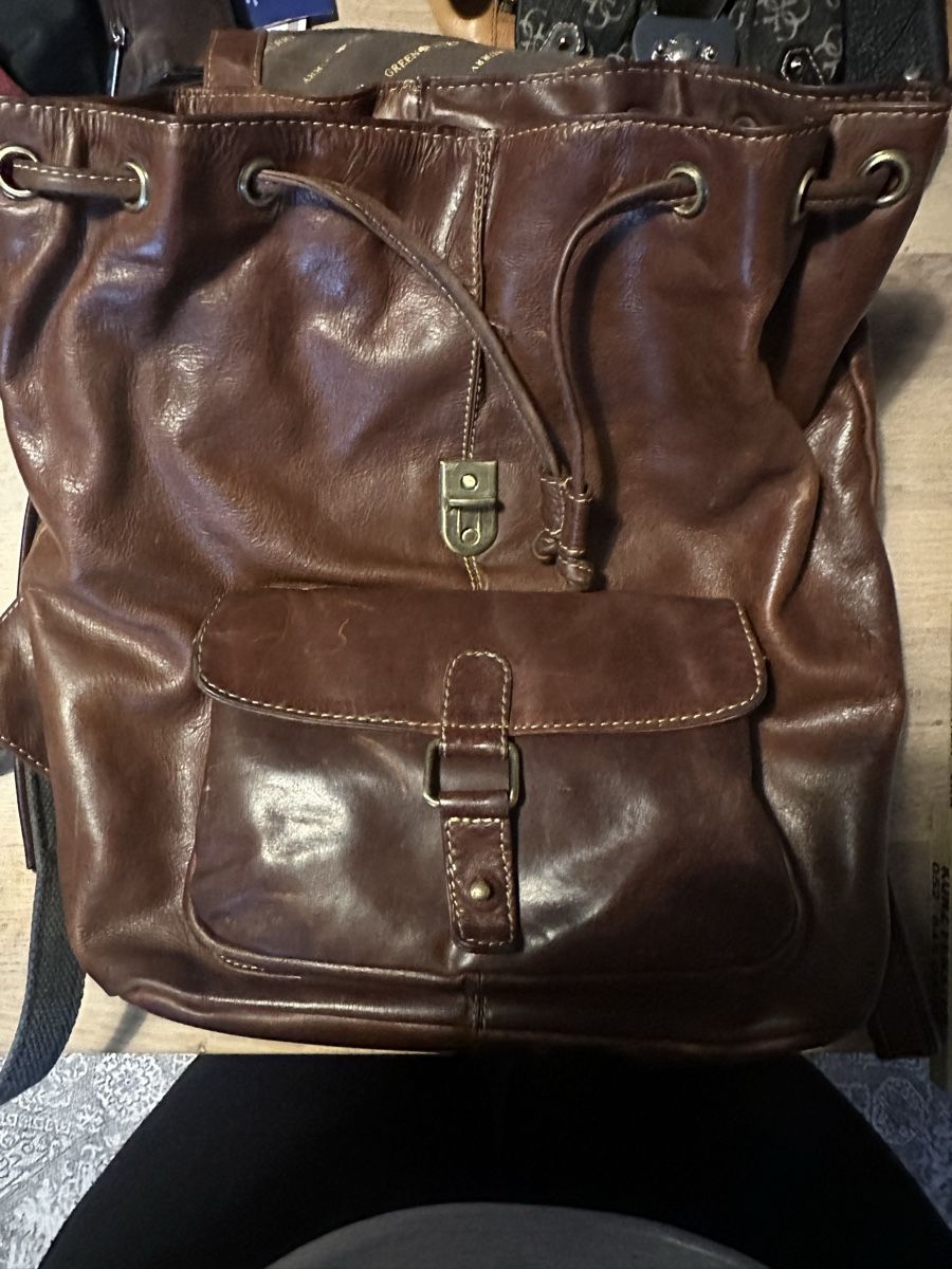 Zaini: Greenburry Leder Rucksack braun Vintag – Usato da Winterthur venduto da yan_mzy9 6