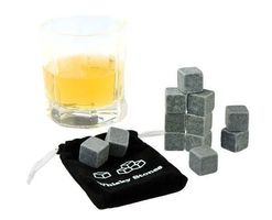 12 Whisky Steine (grau / eckig) NEU