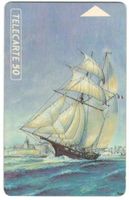 Telefonkarte Frankreich Segelschiff 13000Ex