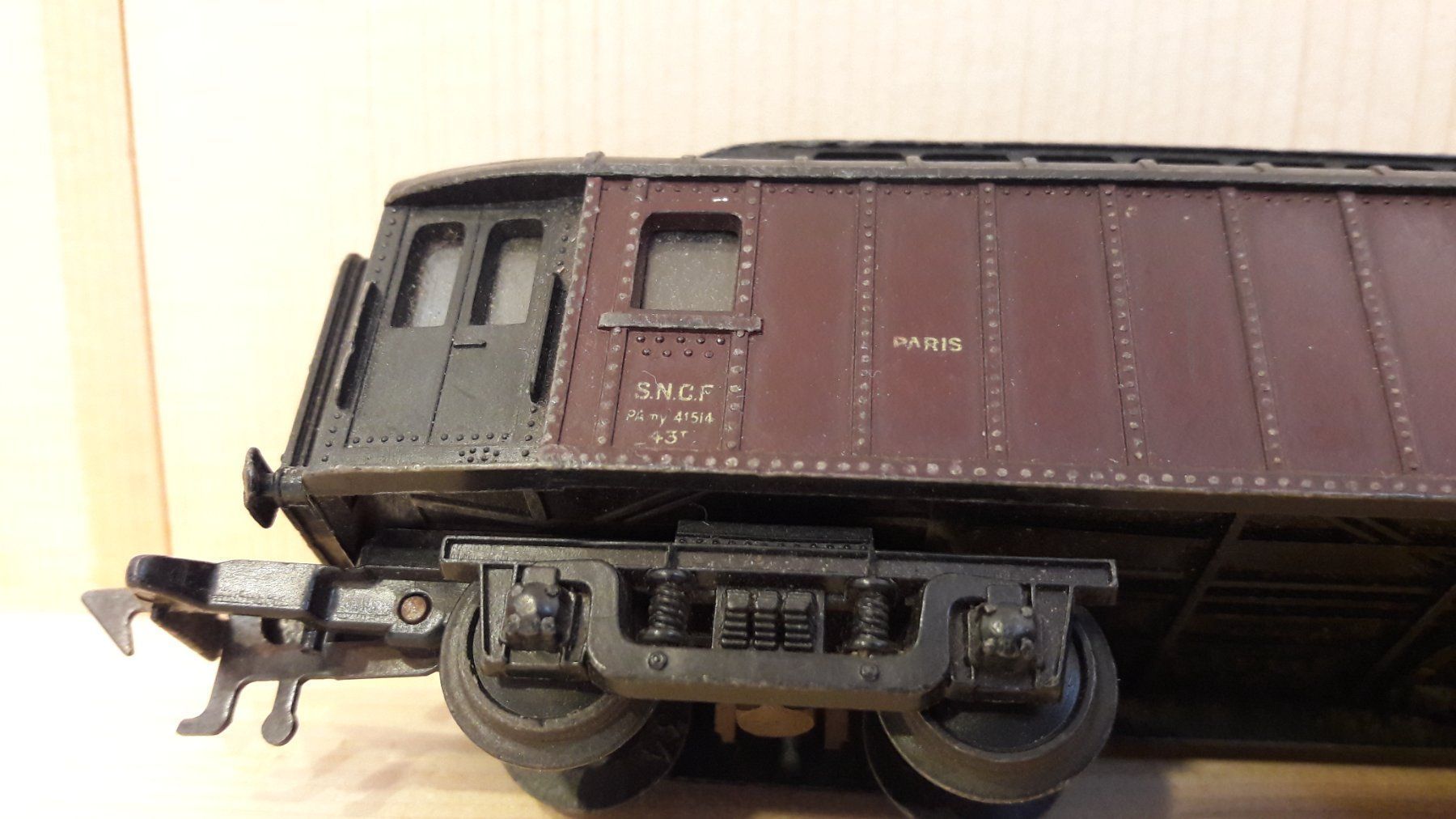 Jouef Modellini di ferrovie: Jouef f.P HO DC : SNCF fourgon "Postes" – Usato da Buttes venduto da Cafe2005 6