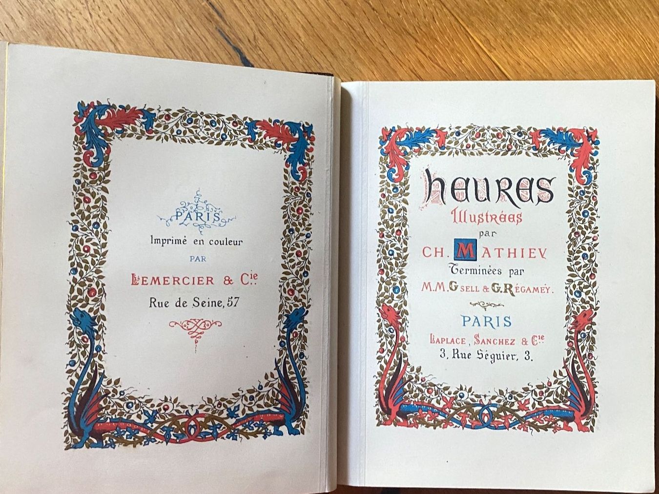 Libri: Heures illustrées [Stundenbuch] par Ch. Mathieu et d'autres – Usato da Gümligen venduto da Xochitl