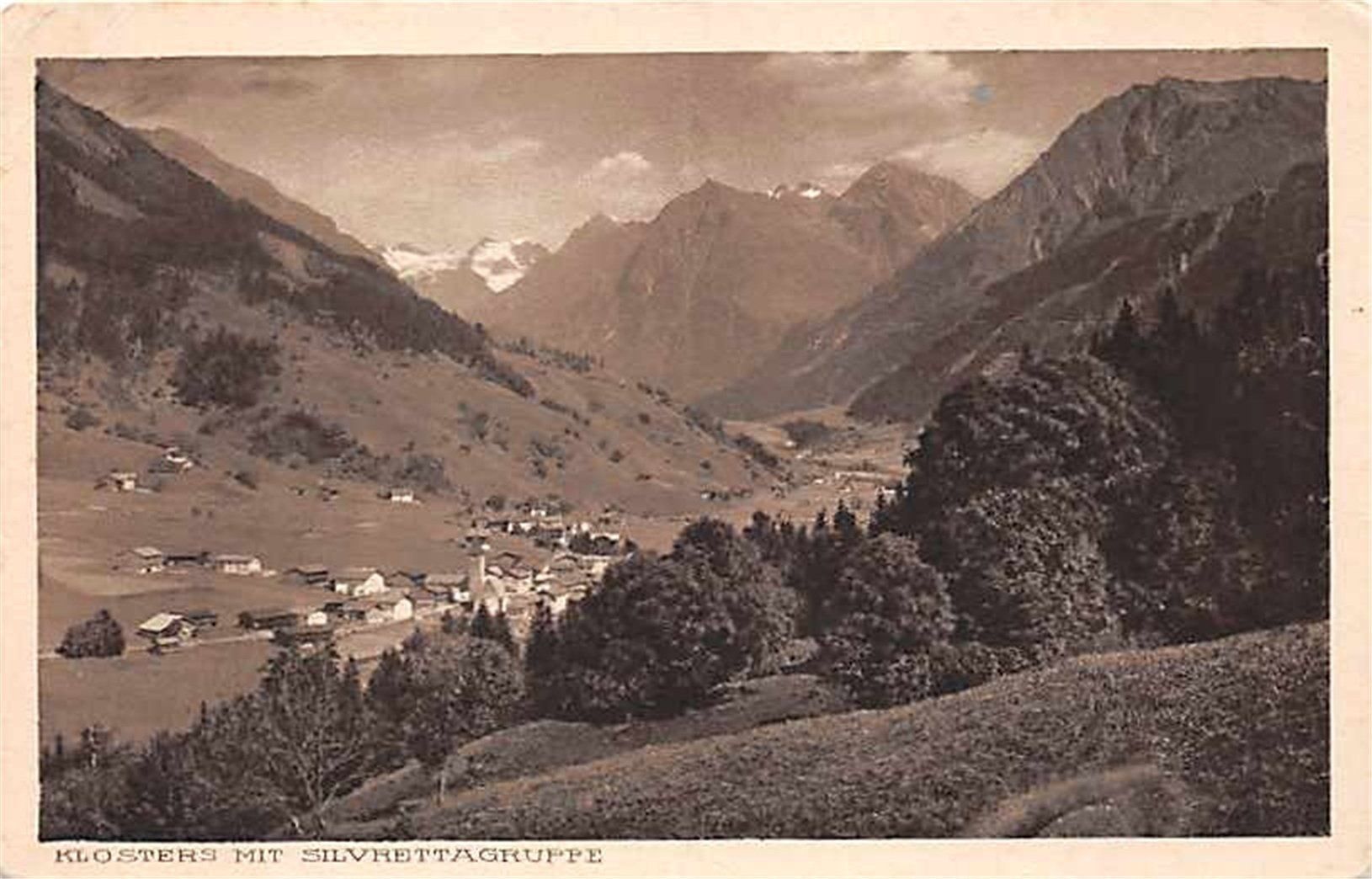Ansichtskarten: Klosters, Silvrettagruppe – Gebraucht aus Ottikon b.Kemptth. von Neptun1974