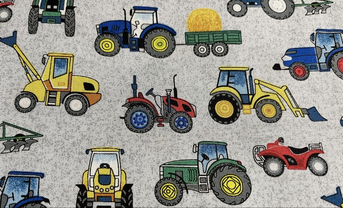 Stoffe: Patchworkstoff Baumaschinen Traktor usw – Neu (gemäss Beschreibung) aus Seuzach von KreativmitStoff 1