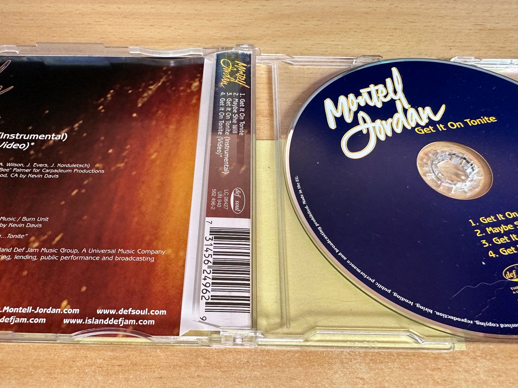 CD: Montell Jordan – Get It On Tonite - Single CD – Usato da Rikon im Tösstal venduto da Alpenmutz 1