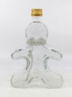 Glas Flasche Design Männchen 250ml leer