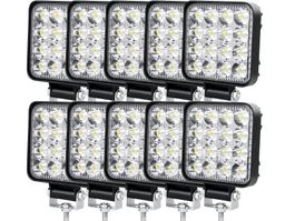 10x LED Arbeitsscheinwerfer 48W - 3.3 Zoll LED Arbeitslicht
