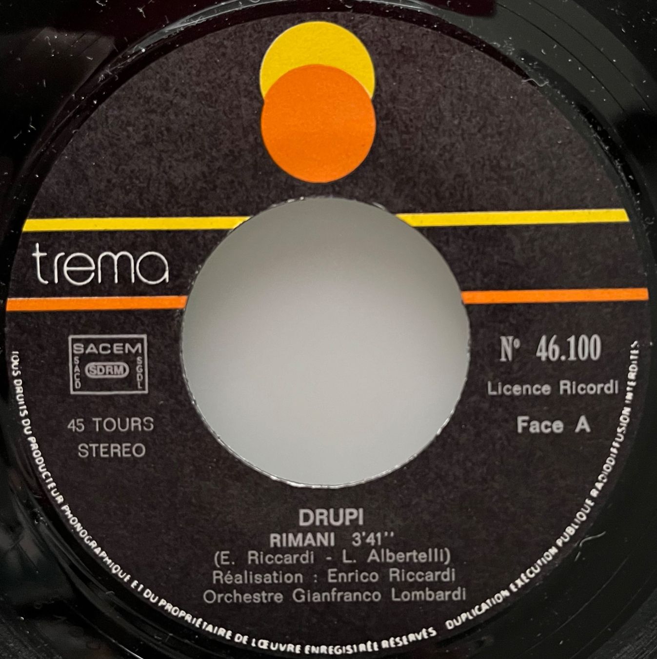 Dischi in vinile: DRUPI - RIMANI – Usato da Bussigny venduto da vinyl-pas-cher 3
