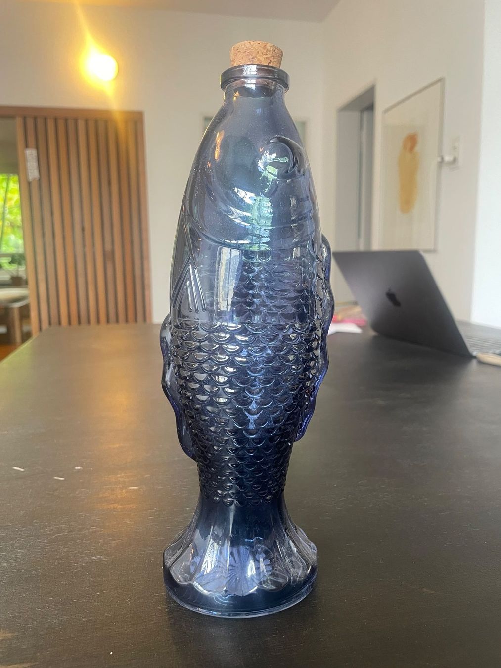 Karaffen: Fischkaraffe aus blauem Glas – Neu (gemäss Beschreibung) aus Bern von schnegi98 1