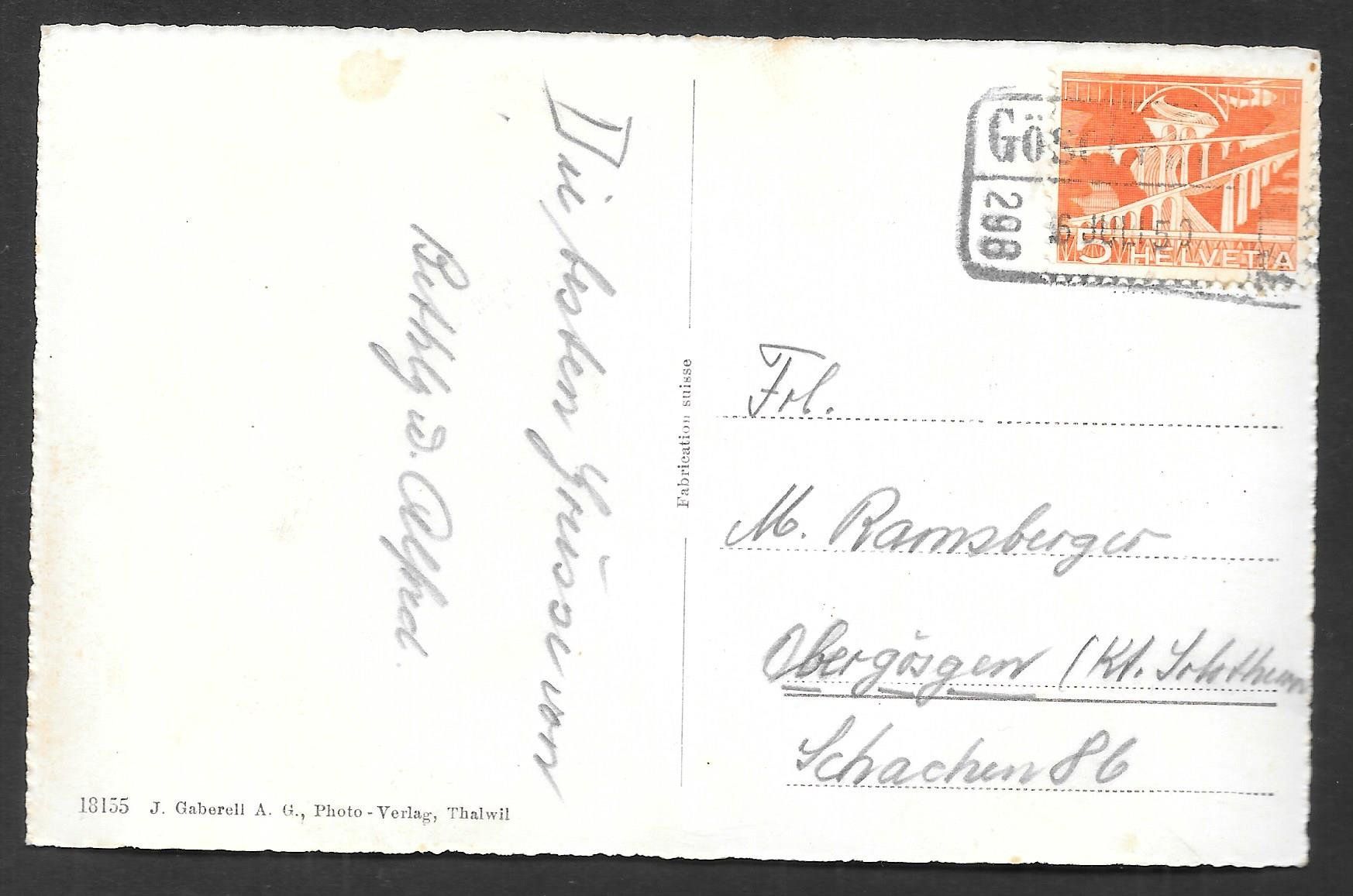 Cartoline postali: Realp Rotondohütte mit Piz Lucendro – Usato da Olten venduto da clotaldi 1