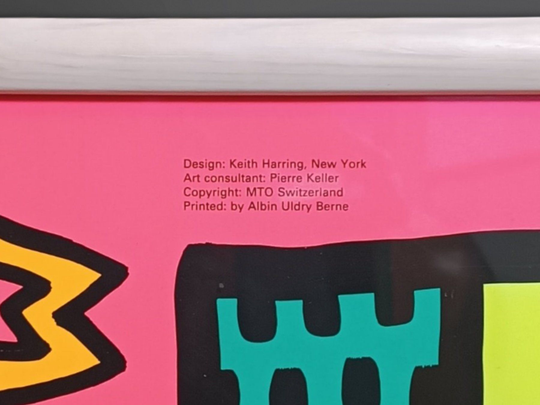 Foto & Immagini: Original Poster Keith Haring, 1983, gerahmt – Usato da Suhr venduto da Restwert_Suhr 2