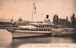 Le port de Geneve départ du Bafeau schiff boot