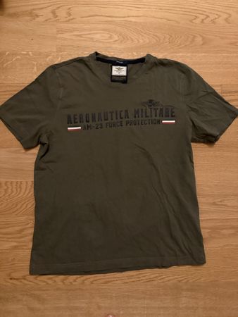 T-Shirt Aeronautica Militare Olivgrün Grösse L