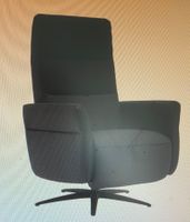 Relaxsessel FIRST Echtleder schwarz, elektrisch