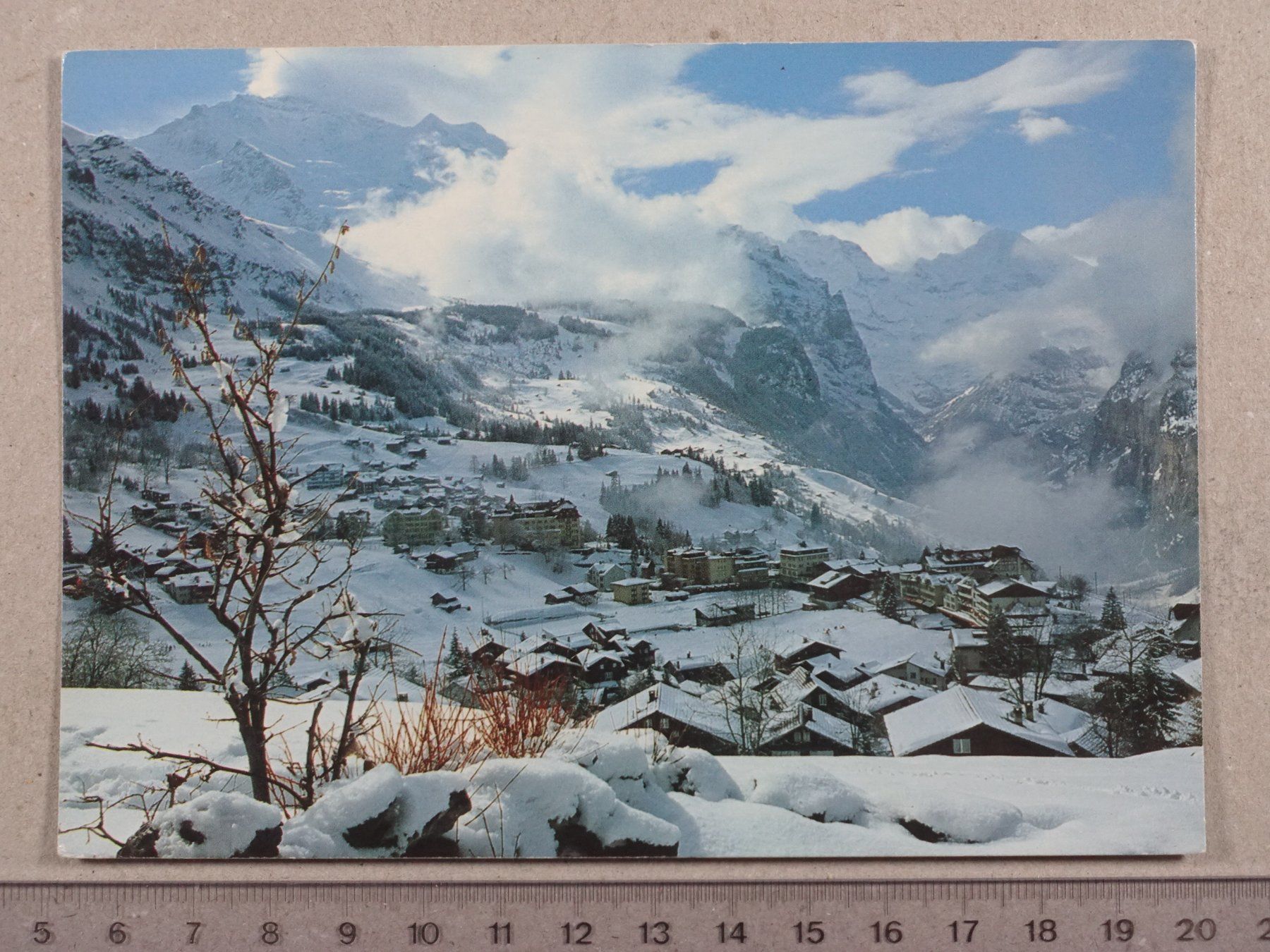 Cartoline postali: Wengen, Winterstimmung, 1981 – Usato da Lenzburg venduto da fh1