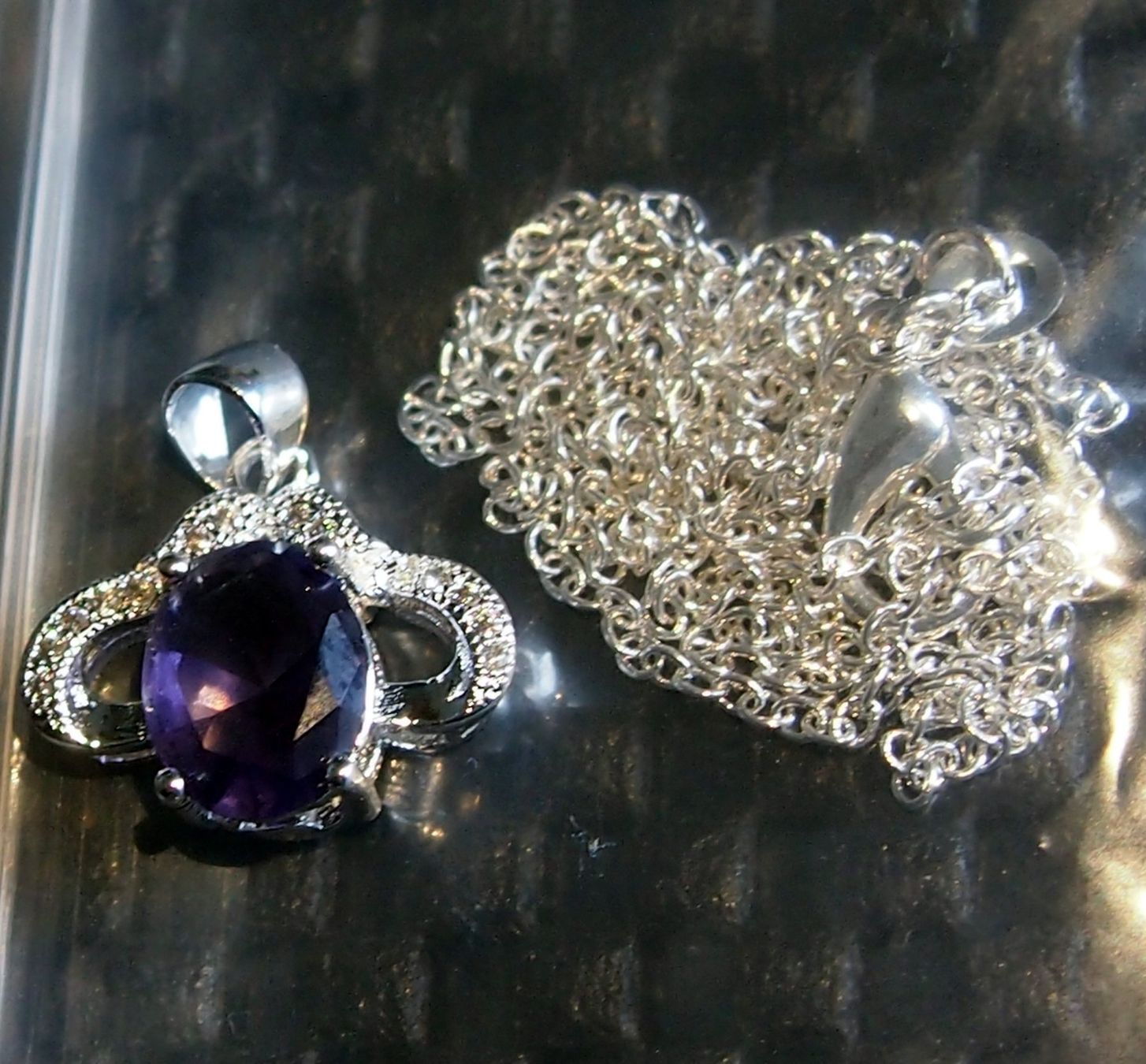 Pietre preziose: 18,55 CTS AMETHYST CRYSTAL ANHÄNGER – Nuovo e nell'imballaggio originale da Reinach BL venduto da Marblue 8