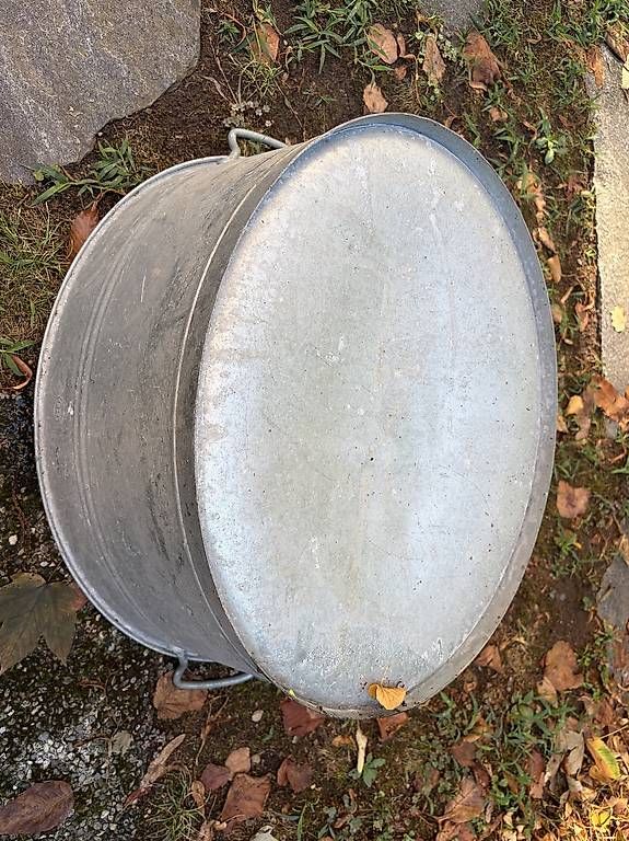 Altre Decorazioni per giardino: Catino Zincato  – Usato da Cureglia venduto da Alevintage74 1