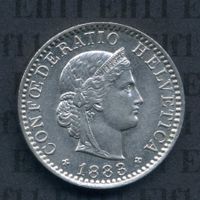 CHF___0.20 1883 -stgl 20 Rappen