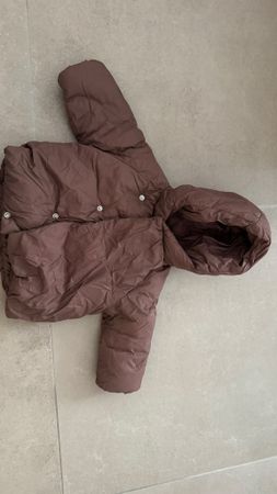 Giacca imbottita Zara marrone taglia 74 6-9 mesi