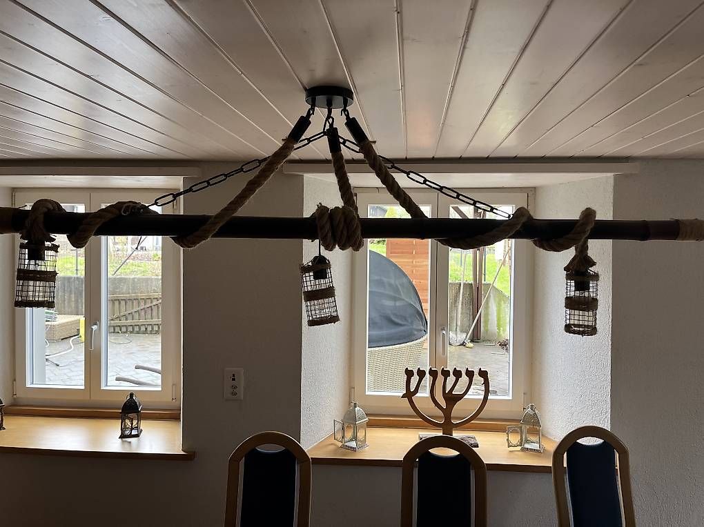 Lampadari & plafoniere: Deckenlampe aus Bamboos und LED Birnen – Usato da Wittnau venduto da Ricartutti 1
