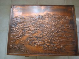 VON HAND GEMACHTES KUPFERBILD DER STADT BADEN ( AARGAU )