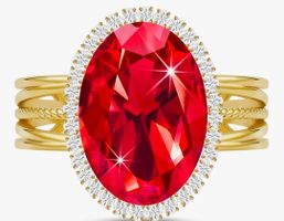 Ring 14k vergoldet